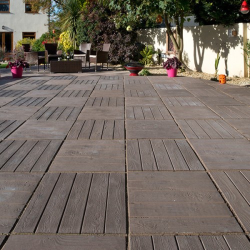 Bowland Deckpave Wood-effect Paving